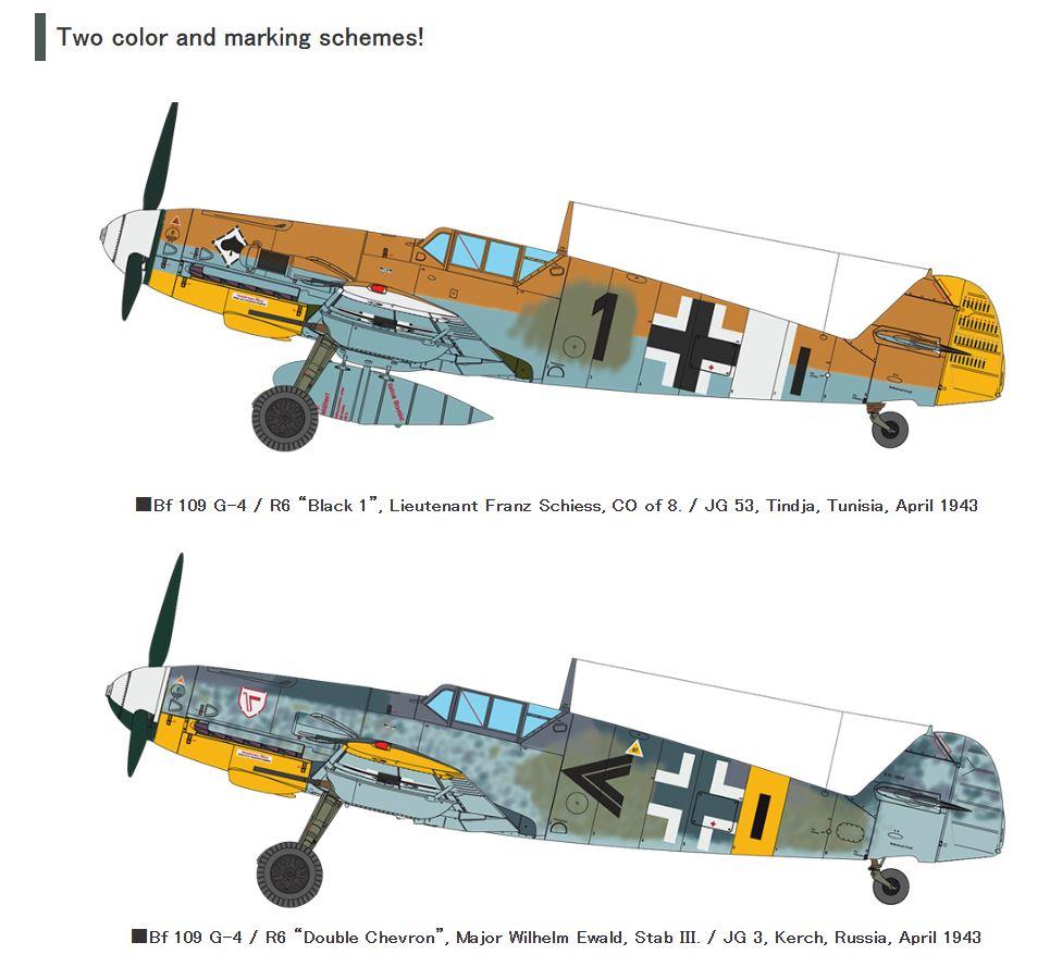 ZOUKEI MURA SWS25 1/32 Scale Messerschmitt BF109 G-4 Desert and Eastern Front Markings