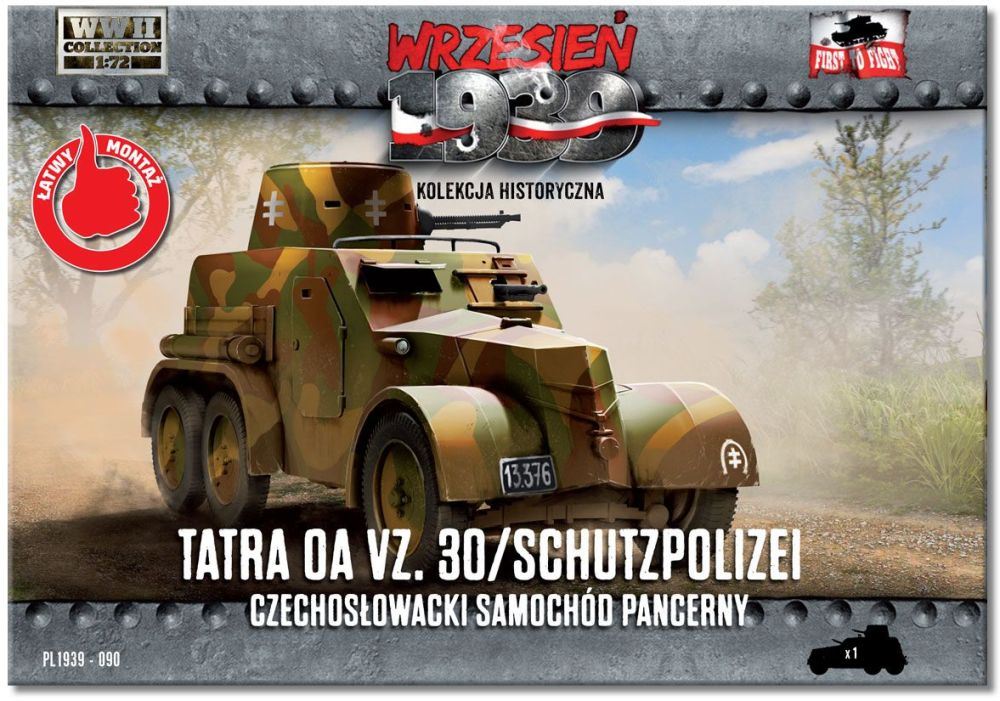 First to fight kits 1:72 Scale Czechoslovak armored car Tatra OA vz. 30/Schutzpolizei