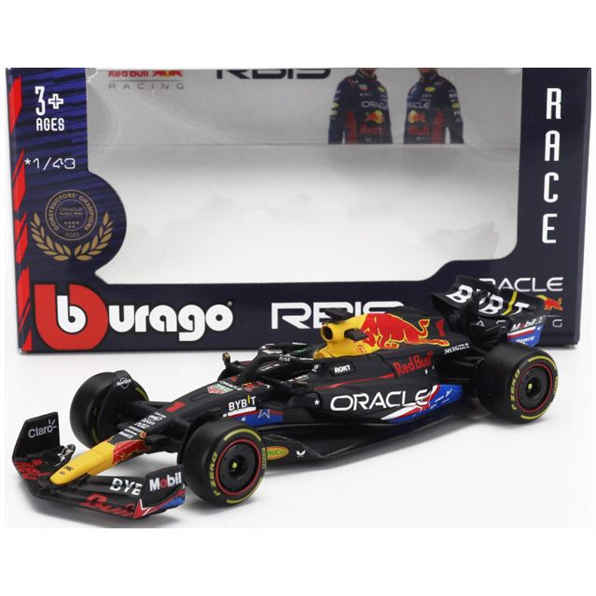 Burago 1:43 Scale Red Bull F1 RB19 Team Oracle #1 Champion 1st Austin USA GP 2023 M. Verstappen