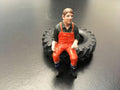 AT Collections 1:32 Scale Excavator operator Orange safety jacket