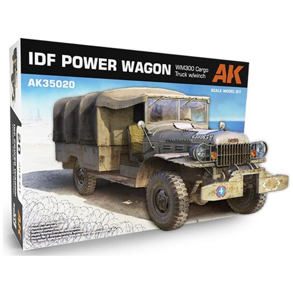 AK Interactive Kits 1:35 Scale IDF Power Wagon WM300 Cargo Truck w/Winch