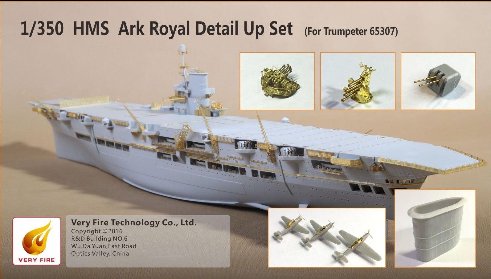 Very Fire 1/35 Scale HMS Ark Royal Super Detail Up Set for Merit Kit VF350004