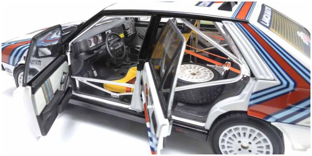 Kyosho 1:18th Scale Lancia Delta HF 4WD Olympus Rally 1987 Martini Rossi #3