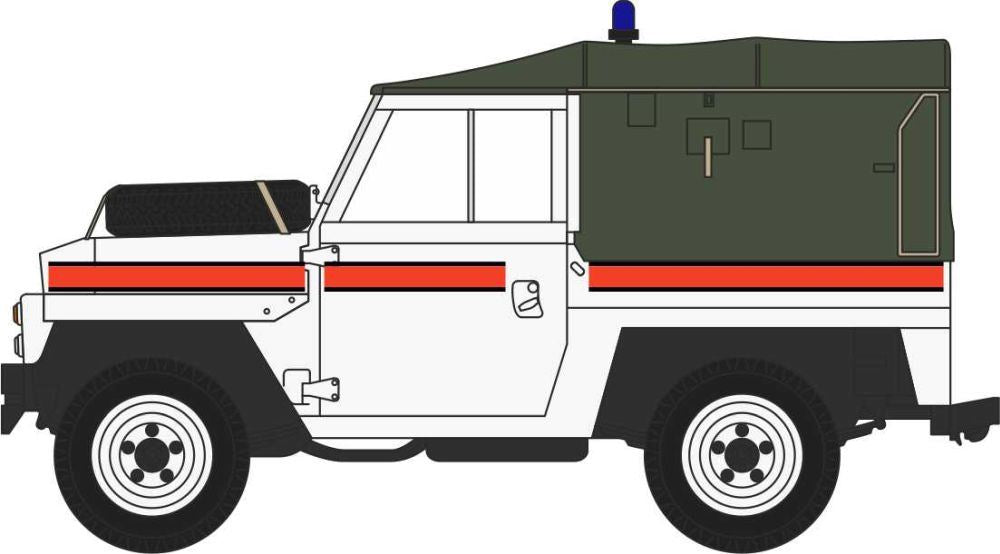 Oxford Diecast 1:76 Scale Land Rover Lightweight RAF Police Akrotiri