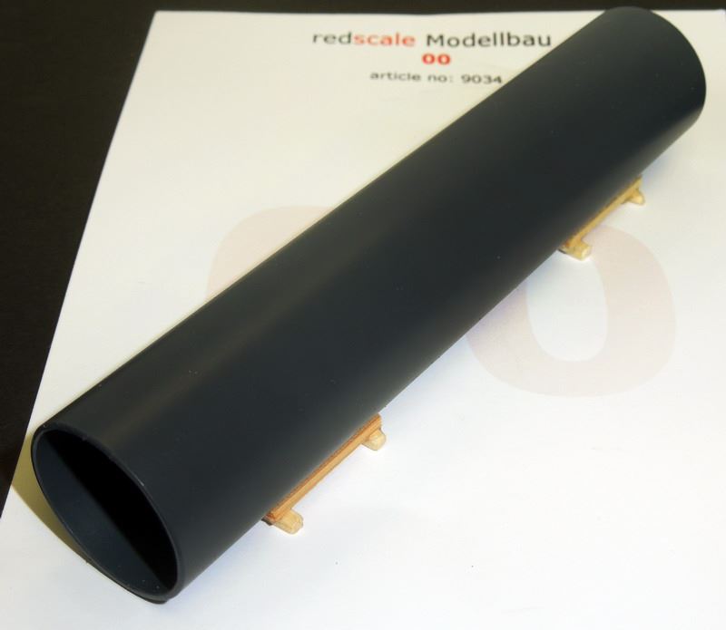 Red-Scale Modellbau 1:76(OO) Scale Steel Pipe 5" x 1" - Steel Grey