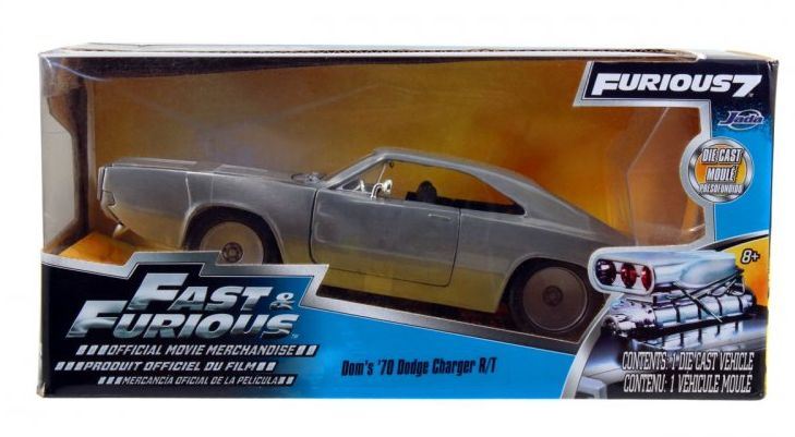 Jada 1:24 Scale FF Dom's 1968 Dodge Charger R/T Bare Metal