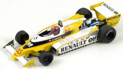 Spark 1:18 Scale Renault RS11 #15 Winner French GP 1979 Jean-Pierre Jabouille w/Acrylic Cover