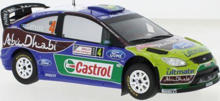 IXO 1:24 Scale Ford Focus RS #3 WRC Rallye Sardinien 2009 M.Hirvonen/J.Lehtinen