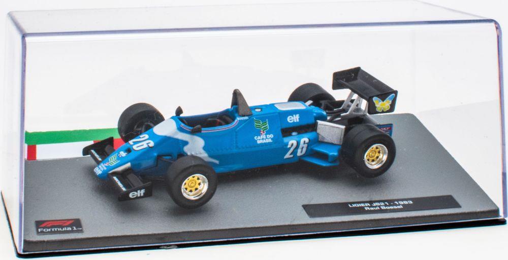 Atlas Editions 1:43 Scale Ligier Js21 1983 - Raul Boesel Cased - F1 Collection