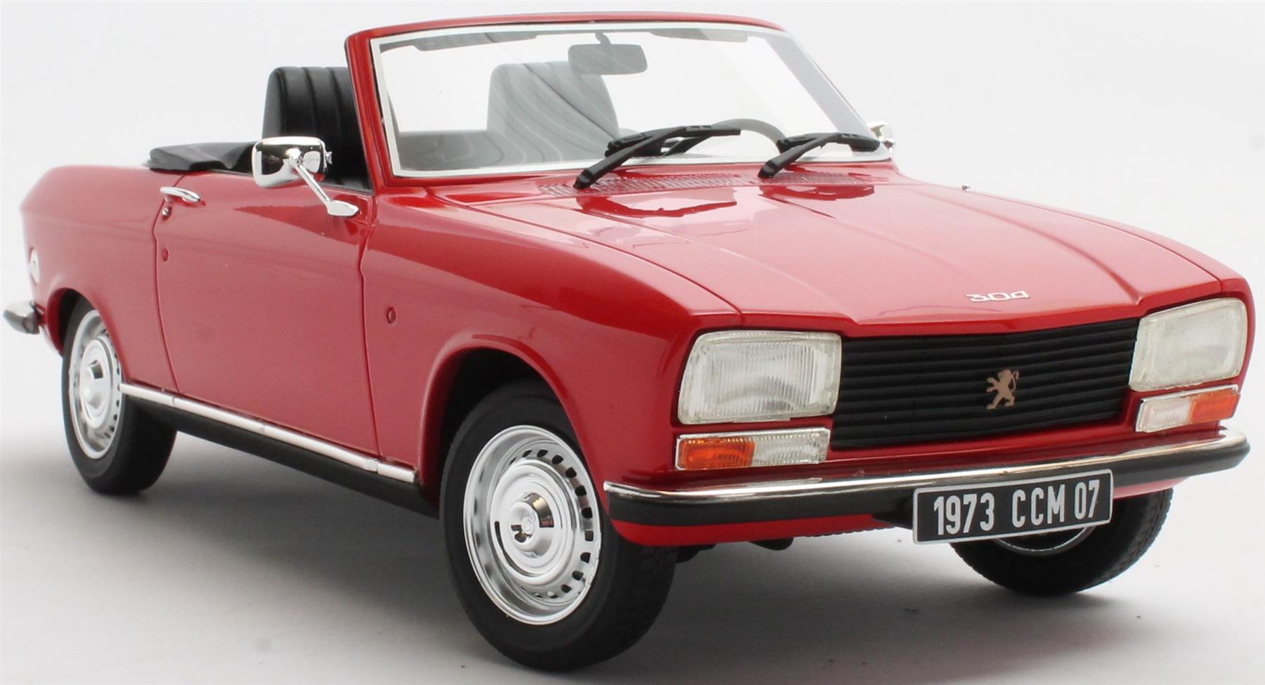 Cult 1:18 Scale Peugeot 304 Cabrio 1973 Red