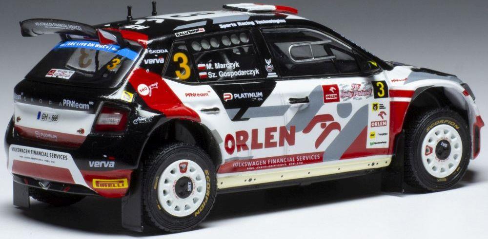 IXO 1:43 Scale Skoda Fabia Rally2 EVO #3 Rallye Poland 2022 M.Marczyk/S.Gosporarczyk