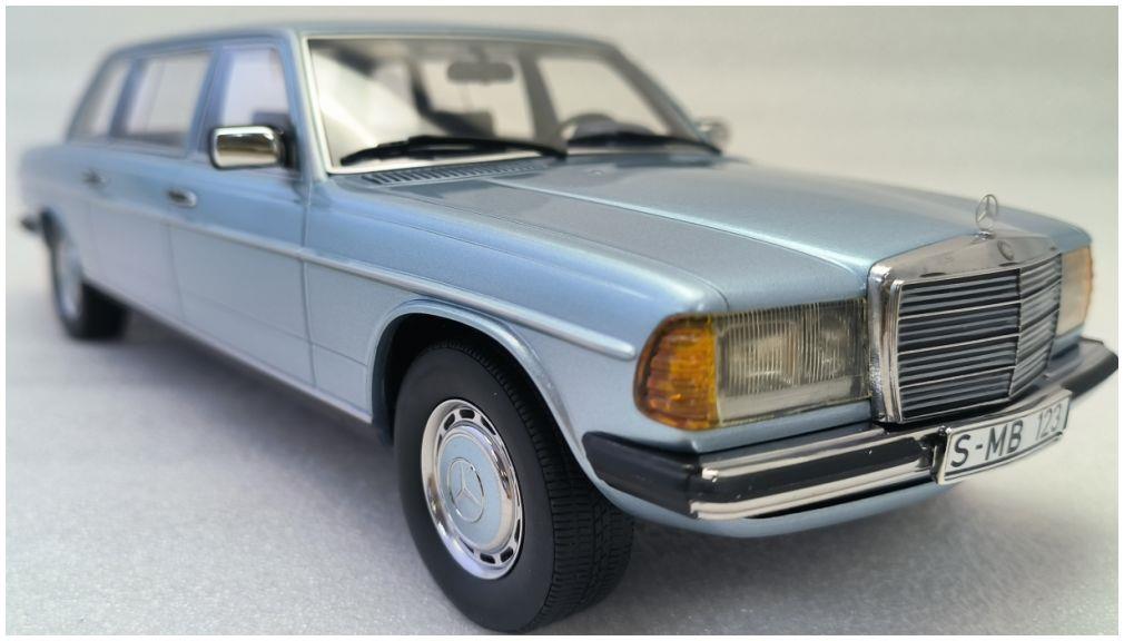 Cult 1:18 Scale Mercedes Benz W123 Lang Diamond Blue 1978