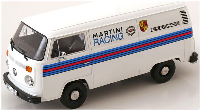 KK Scale 1:18th Scale VW T2b Delivery Van 1972 Porsche Martini Racing White