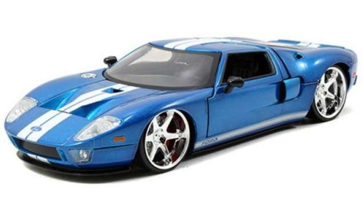 Jada 1:24 Scale FF 2005 Ford GT Blue