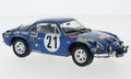 IXO 1:24 Scale Alpine Renault A110 #21 Rallye Monte Carlo 1973 J.P.Nicolas/M.Vial