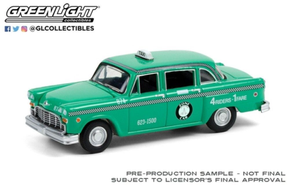 Greenlight 1:64 Scale Checker Motors Marathon A11 1969 Staten Island New York Zone Cab
