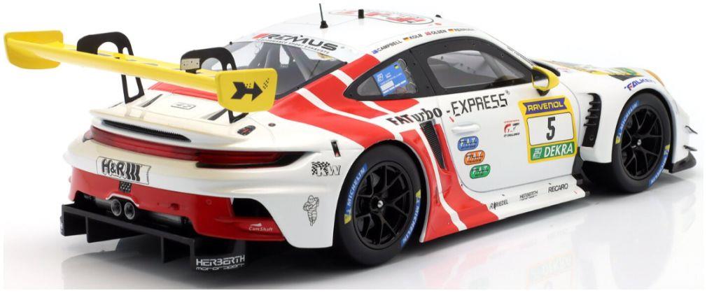 IXO 1:43rd Scale Porsche 911 GT3 R #5 24h Nurburgring 2024 Herberth Motorsport FAT Turbo Renauer/Kolb