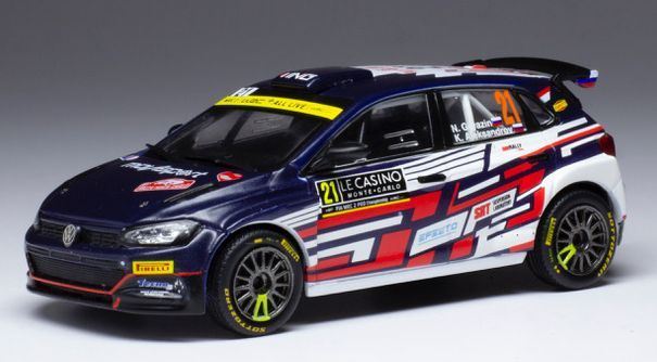 IXO 1:43 Scale VW Polo GTI R5 #21 Rally Monte Carlo 2021 N.Gryazin/K.Aleksandrov