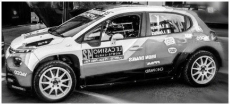 IXO  1:43rd Scale Citroen C3 Rally2 WRC Rally Monte Carlo 2025 #42 S.Rumeau/J.Amblard
