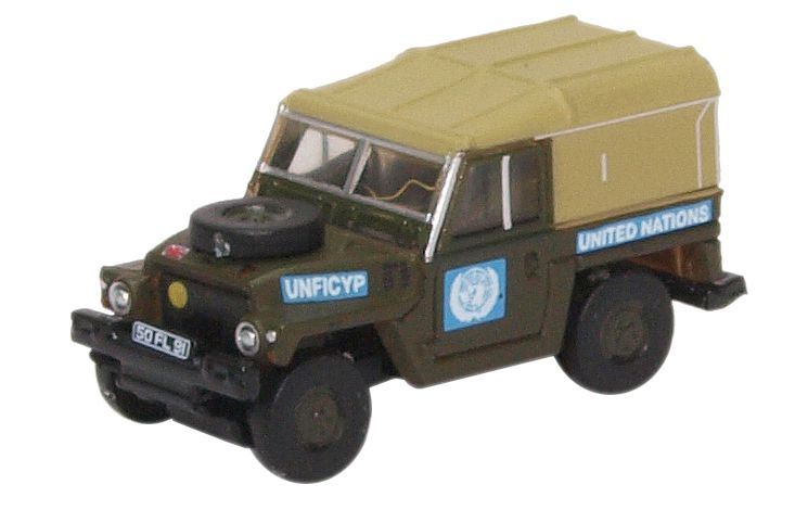 Oxford Diecast 1:148 Scale Land Rover Lightweight United Nations