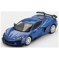 Truescale 1:64 Scale Chevrolet Corvette Z06 2023 Elkhart Lake Blue Metallic (RHD)