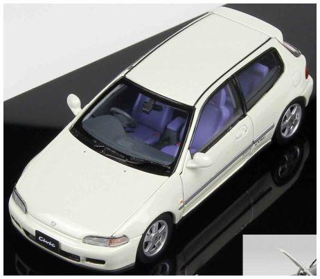 LCD Model 1:43 Scale Honda Civic SIRII EG6 White