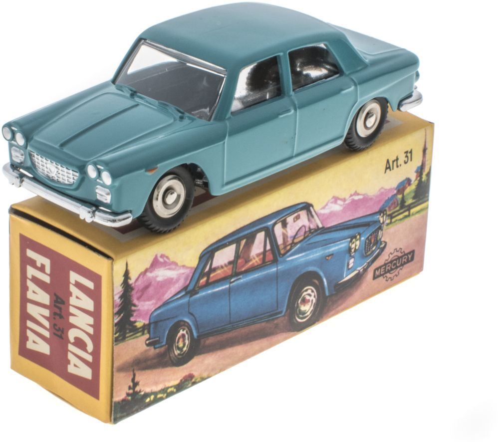 Atlas Editions 1:48 Scale Lancia Flavia - Green/Blue Mercury Collection by Hachette
