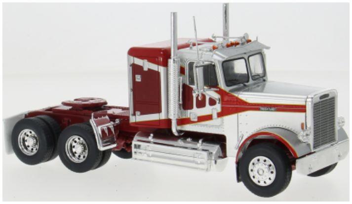 IXO 1:43 Scale Freightliner FLC 120 64 T 1977 Silver/Red