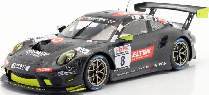 IXO 1:18 Scale Porsche 911 GT3 R #8 VLN 1 Nurburgring 2019 Iron Force Slooten/Luhr/de Leener/Jan