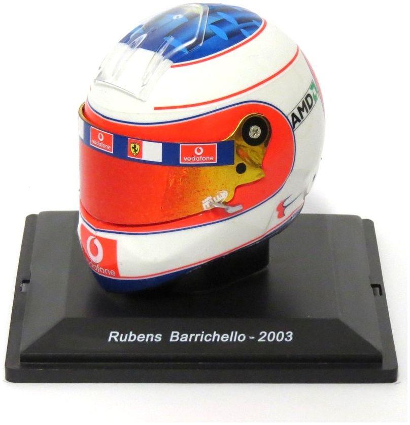 Atlas Editions 1:5th Scale Rubens Barrichello - 2003 Ferrari F1 Helmet Collection