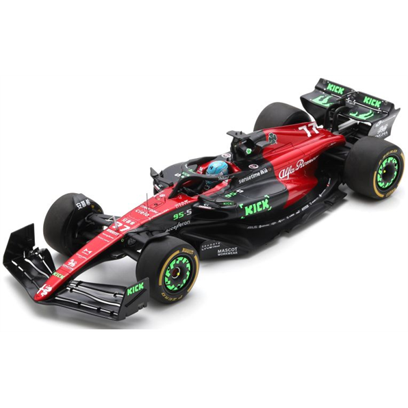 Spark 1:18 Scale Alfa Romeo F1 Team Stake C43 #77 Belgian GP 2023 Valtteri Bottas