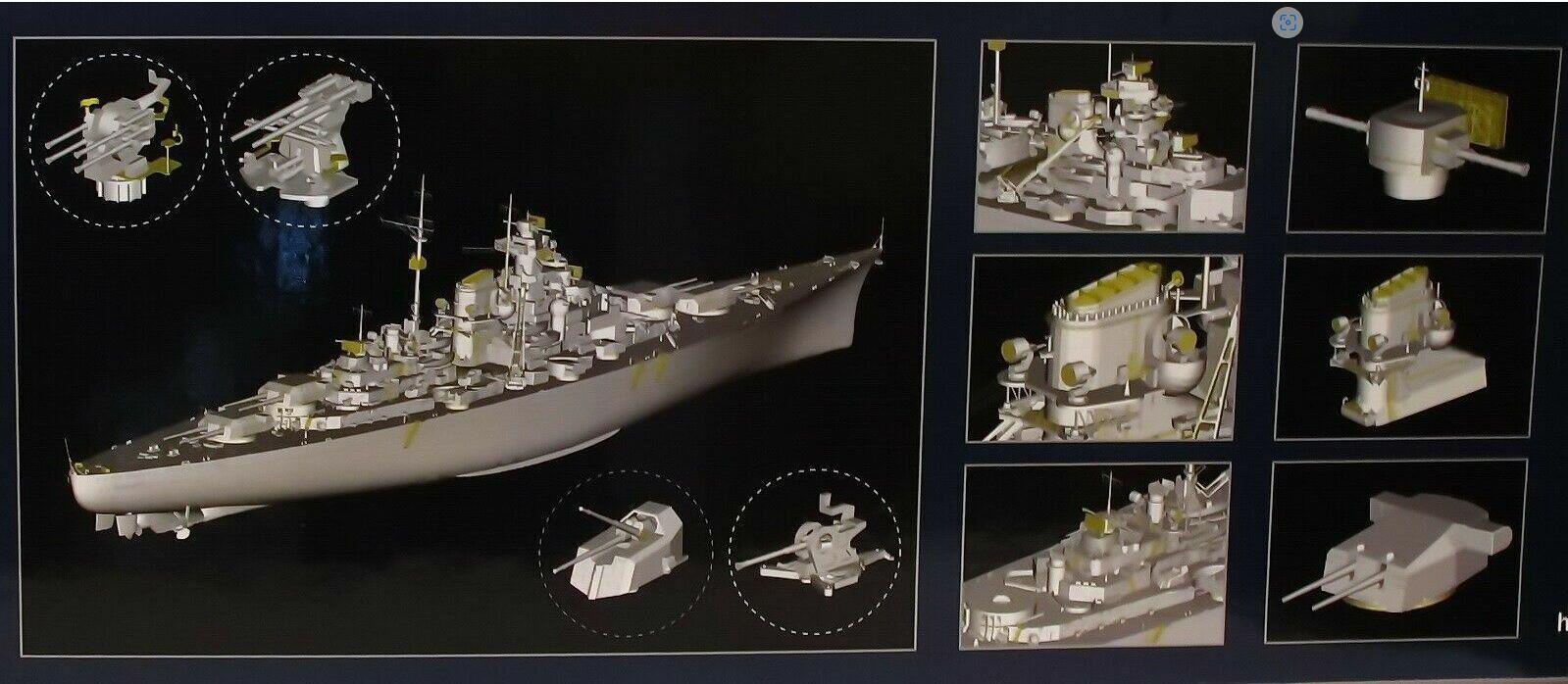 Trumpeter 03702 1/200 Scale Bismarck 1941 Plastic Model Kit