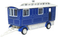 Oxford 1:76 Scale Showmans Caravan Blue/Cream