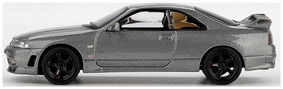 Truescale MiniGT 1:64th Scale Nissan Skyline GT-R Dark Metal Grey (Nismo BCNR33 CRS Version) (RHD) Blister
