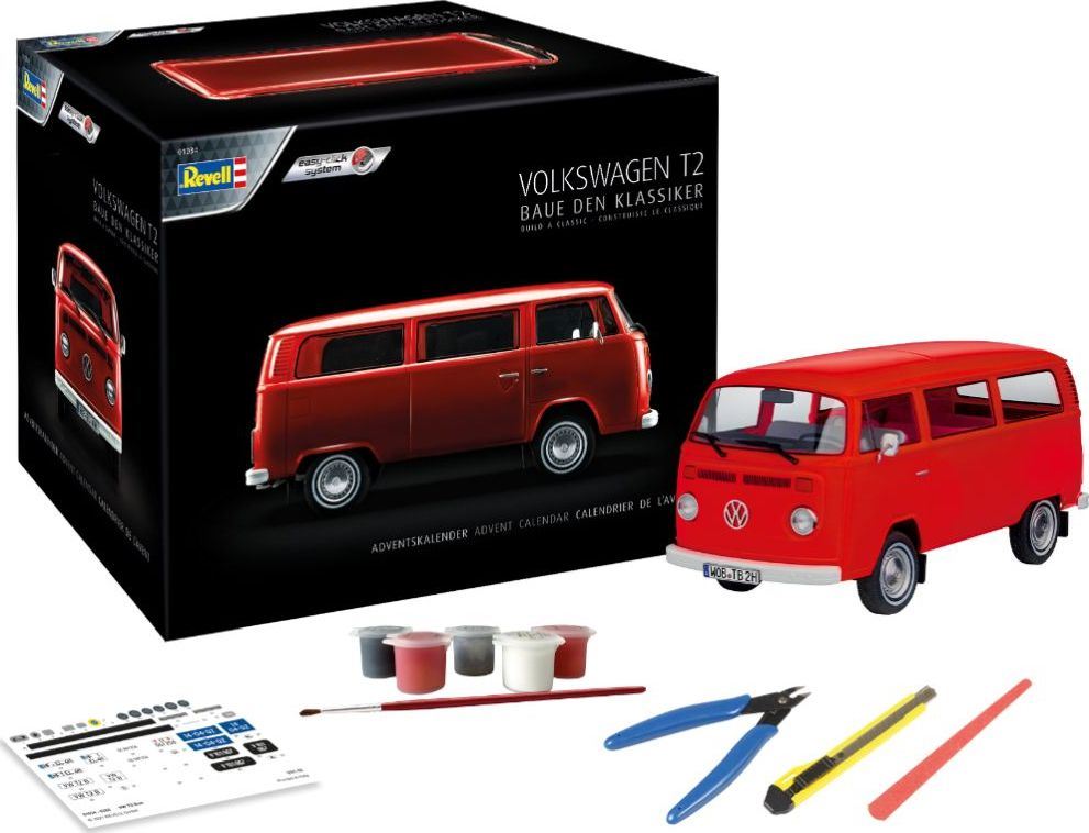 Revell 1:24 Scale Advent Calendar VW T2 Bus (easy-click)