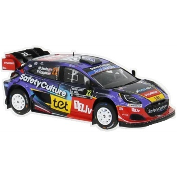 IXO 1:43rd Scale Ford Puma Rally1 WRC Rally Sweden 2025 #22 M.Sesks/R.Francevic