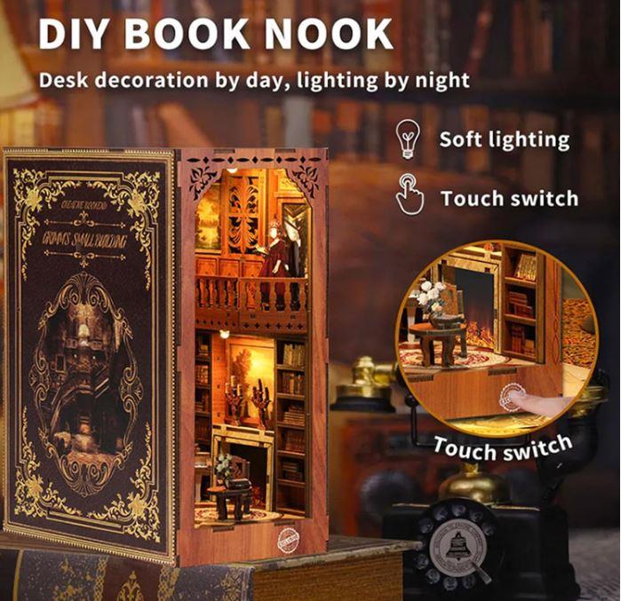 DIY DOLL HOUSE BOOK NOOK BV02-003 Grimm`s Small Building