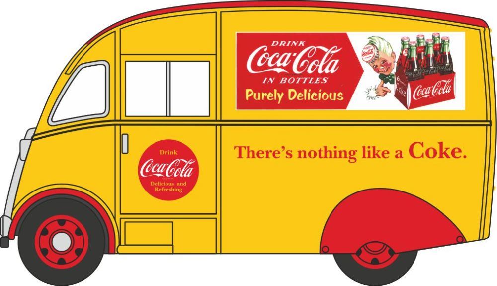 Oxford Diecast 1:76 Scale Commer Q25 Van Coca Cola