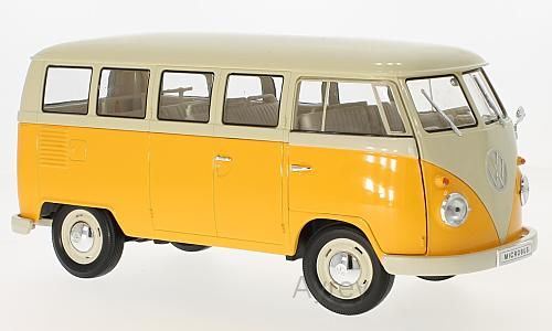 Welly 1:18 Scale VW T1 - Yellow/White