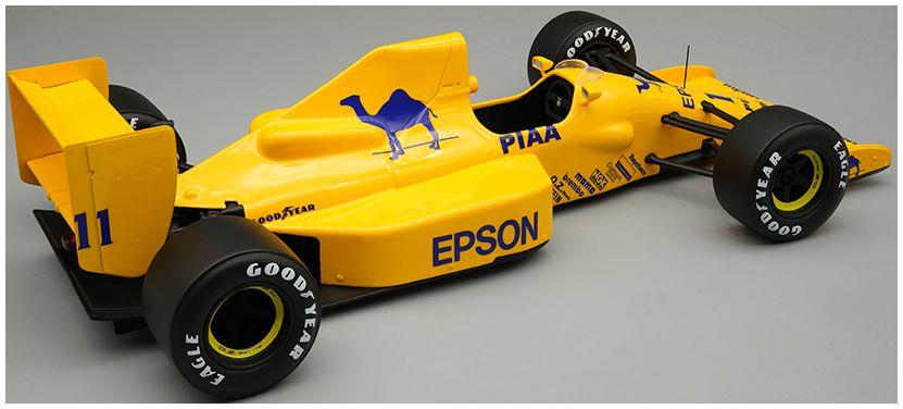 Tecnomodels 1:18 Scale Lotus 101 V8 F1 Camel Team Lotus 4th GP Britain 1989 Nelson Piquet w/Showcase