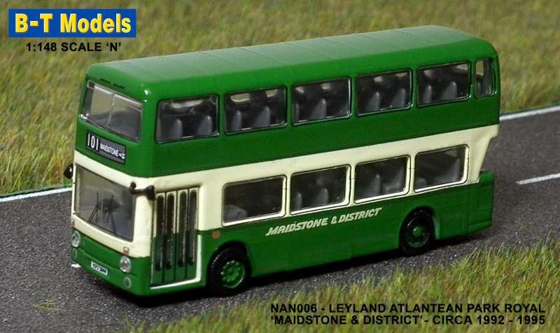 B-T Models 1:148 Scale Leyland Atlantean PR - Maidstone & Distric