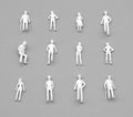 GM Model Supplies 1:76 Scale Model Railway Plain White Figures