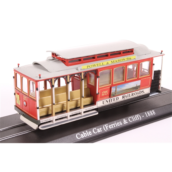 Atlas Editions 1:87 Scale San Fransisco Tram (Cable Car), 1888 Ferries and Cliff
