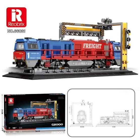 Reobrix Brickbuild 51 CM Scale G2000 European Freight Train (1,980pcs)