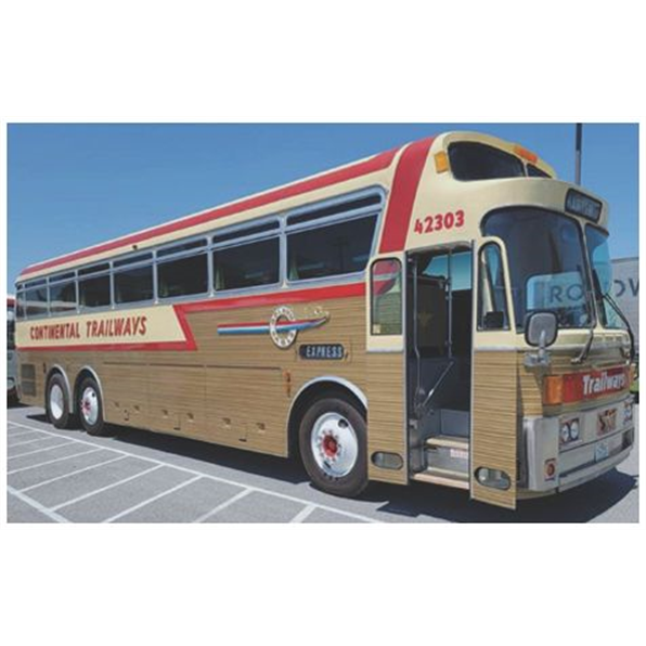 Iconic Replicas 1:87 Scale Eagle Model 05 Coach 1971 Trailways Golden Eagle