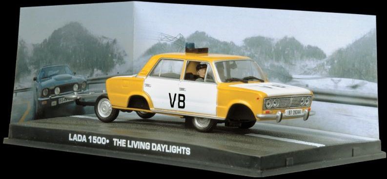 Atlas Editions 1:43 Scale Lada 1500 police car-Bond The Living Daylights