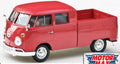 Motormax 1:24 Scale VW T2 Pickup Double Cab - Red