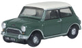 Oxford Diecast 1:120th Scale Mini Almond Green/Old English White