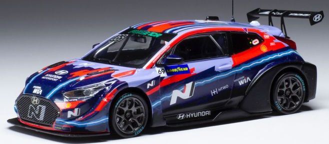 IXO 1:43 Scale Hyundai Veloster N ETCR #69 Hyundai Motorsport N ETCR Pau 2021 J-K.Vernay
