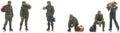 Artitec  1:87th Scale Conscripts on Leave Awaiting Train Ready-Made, Painted